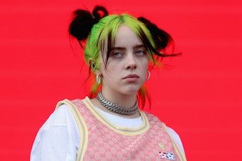 caption: Billie Eilish performing in Austin, Texas in October. Eilish, who will turn 18 in December, broke through in 2019 with songs that embody the demons of her time, but with confidence and a healing sense of humor.