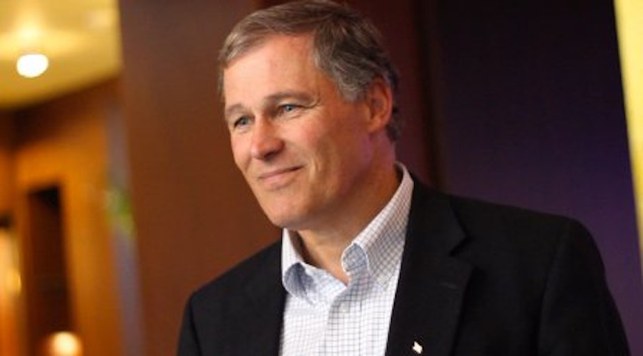 caption: Washington Governor Jay Inslee.