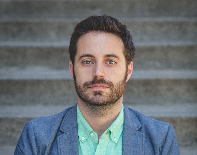 caption: Garrard Conley, author of 'Boy Erased'