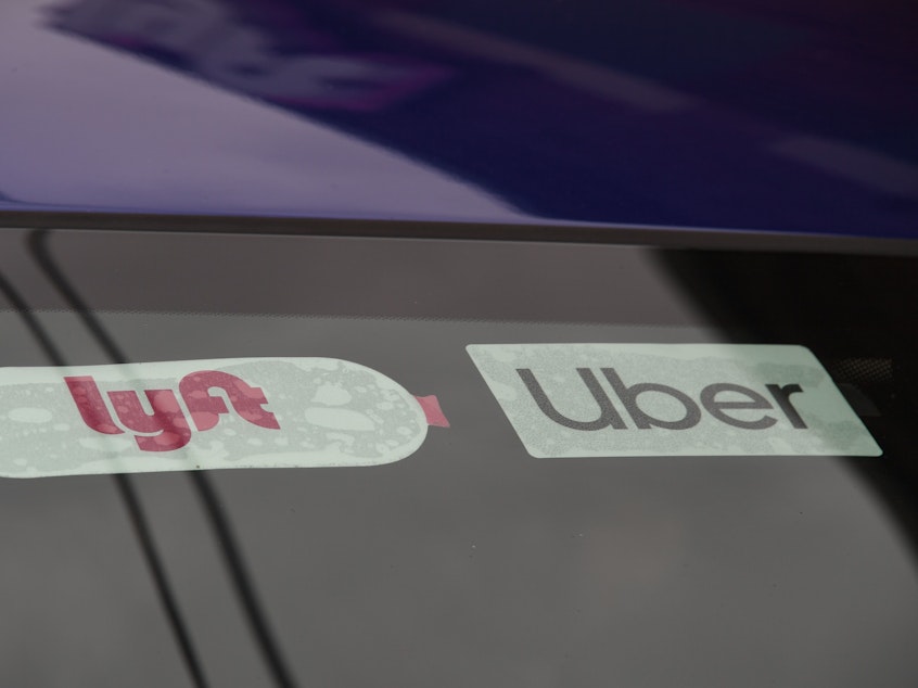 caption: In a ruling Monday, a California judge said Uber and Lyft have refused to comply with a California law, known as AB5, passed last year that was supposed to make it harder for companies in the state to hire workers as contractors.