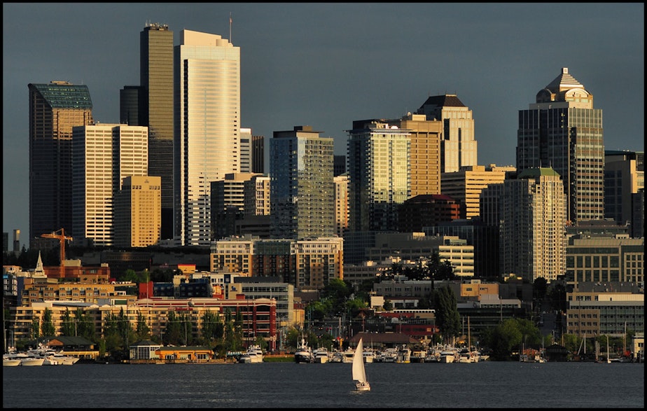 caption: Seattle's skyline. 