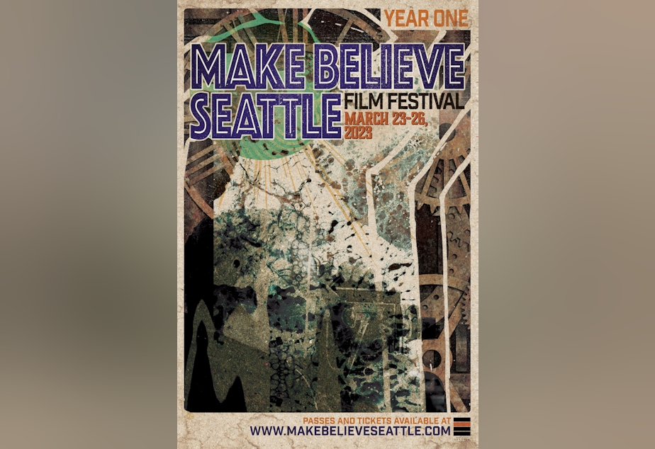 caption: Poster for the Seattle Make Believe film festival