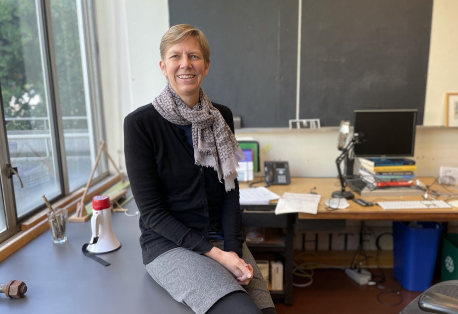 caption: Kate Simonen, Professor and Chair of the Architecture Department at the UW's College of Built Environments, also heads the Carbon Leadership Forum