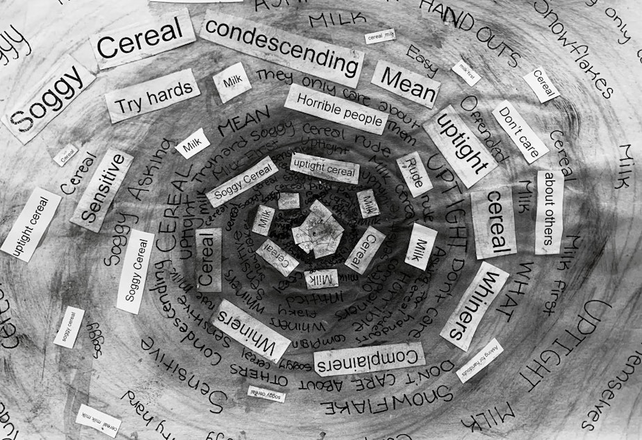 caption: In this episode of the RadioActive podcast, we explore polarization and social media -- through fictional storytelling, nonfiction reporting, and cereal.