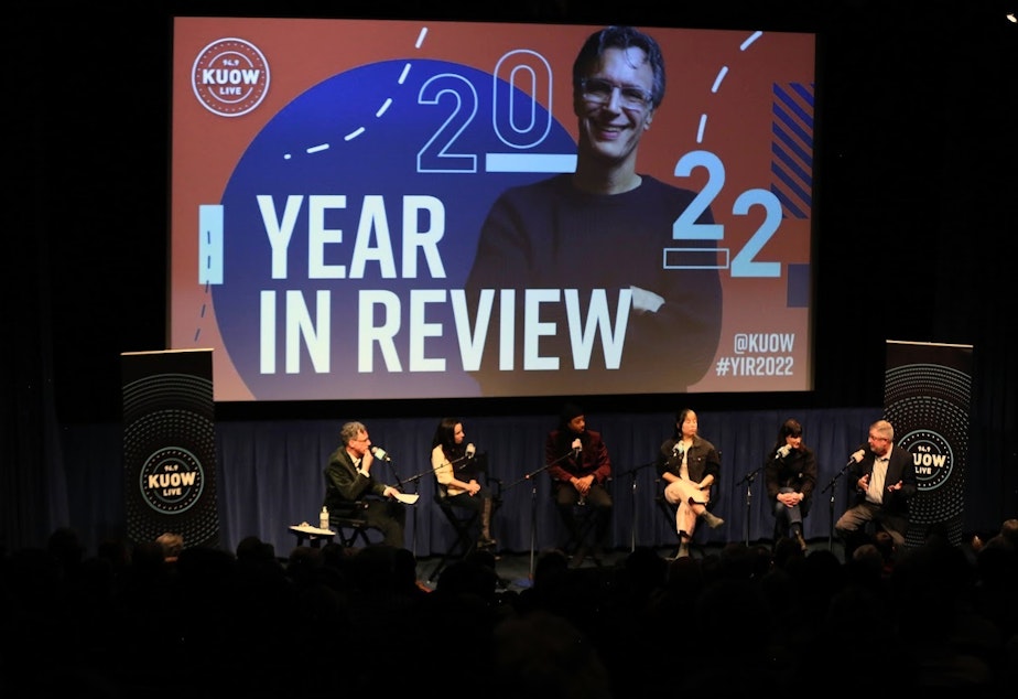 caption: Bill Radke looks back at the stories from 2022 with Insider tech correspondent Katherine Long, KUOW’s Mike Davis, and science journalist Jane C. Hu. Special guests include Marie Gluesenkamp Perez, Chris Vance and Nadia Popovici. 