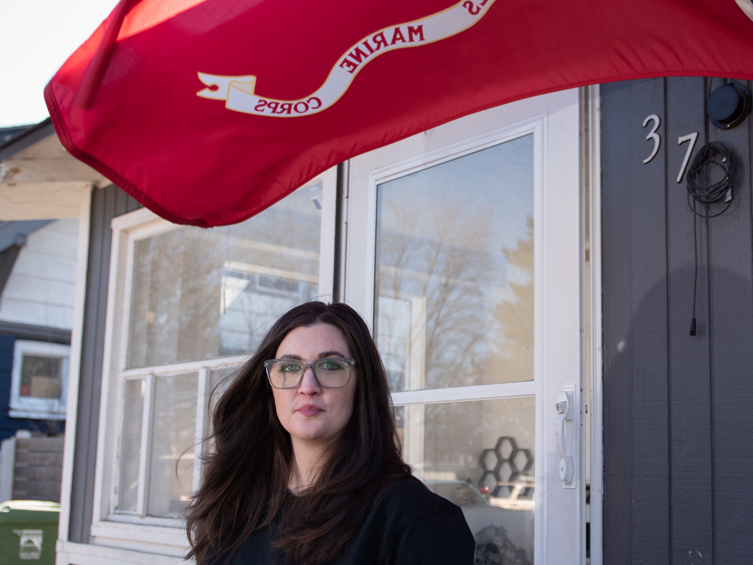 caption: Leann Ledford's husband is a veteran who was hurt in Afghanistan. Through complications with the VA home loan program, her family is now facing eviction in Spokane, Wash.