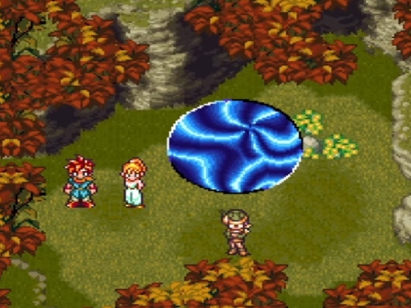 caption: Among the trove of games was an original version of the cult hit Chrono Trigger.