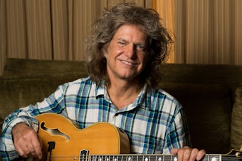 caption: Pat Metheny's latest album <em>From This Place</em> features the same lyrical guitar work that he has been known for while also exploring new cinematic sounds.