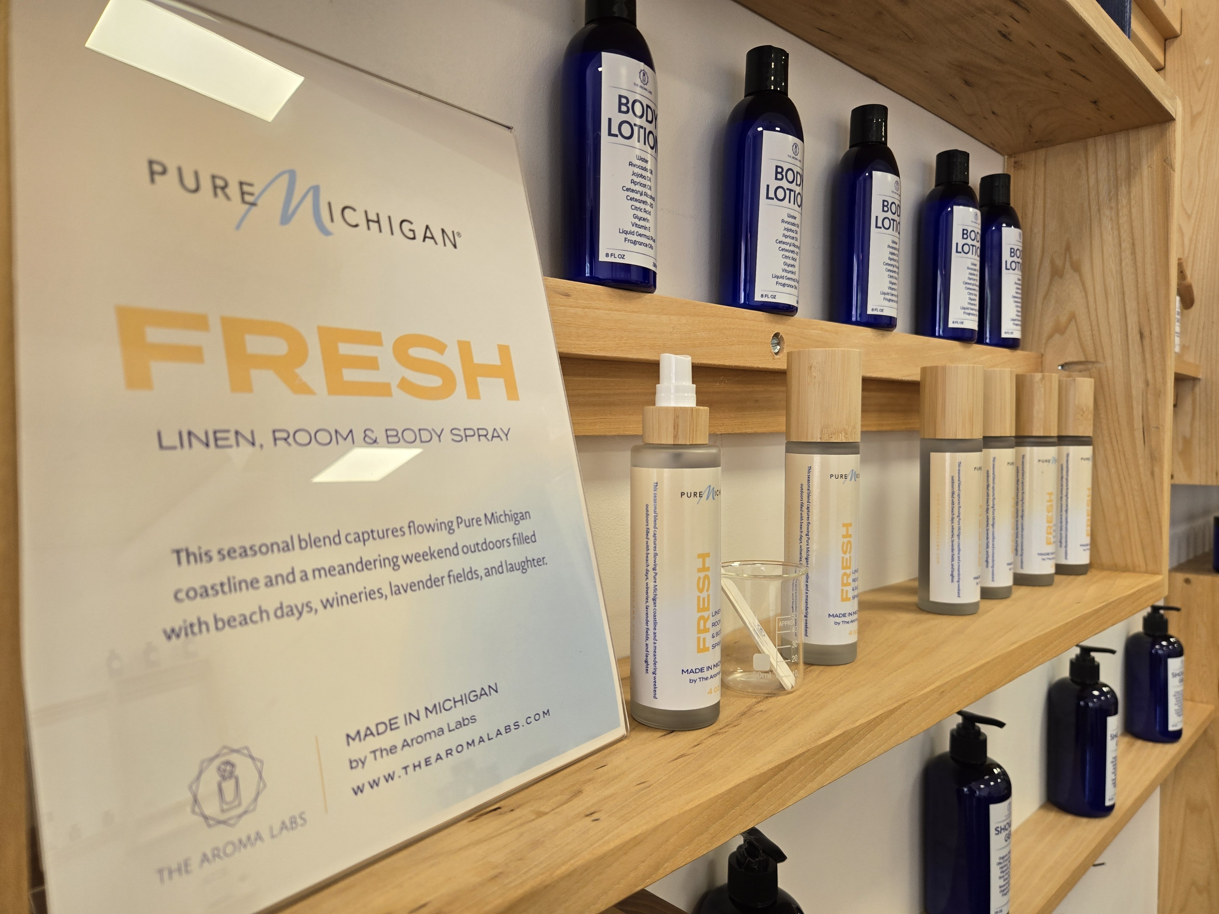 caption: The state of Michigan's tourism campaign created the FRESH scent to promote the state and its summer attractions.