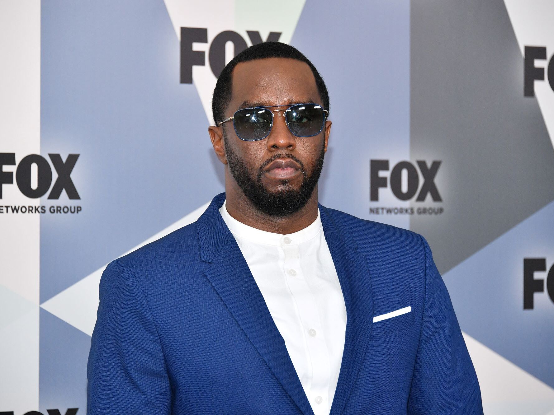 caption: Sean "Diddy" Combs attends the 2018 Fox Network Upfront at the Wollman Rink in New York City's Central Park.