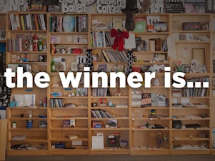 caption: And the Tiny Desk Contest winner is...