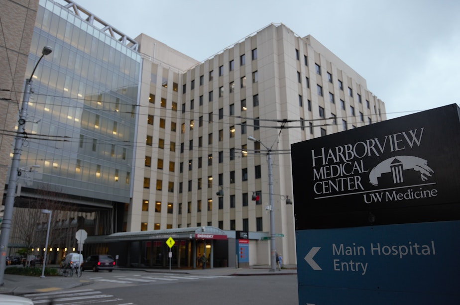 caption: Harborview Medical Center in Seattle.