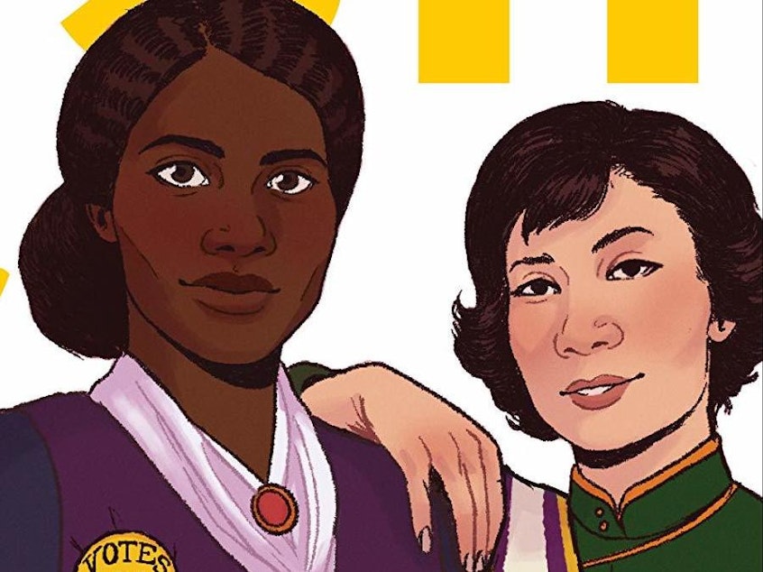 caption: <em>Finish the Fight!: The Brave and Revolutionary Women Who Fought for the Right to Vote,</em> by Veronica Chambers and the Staff of The New York Times