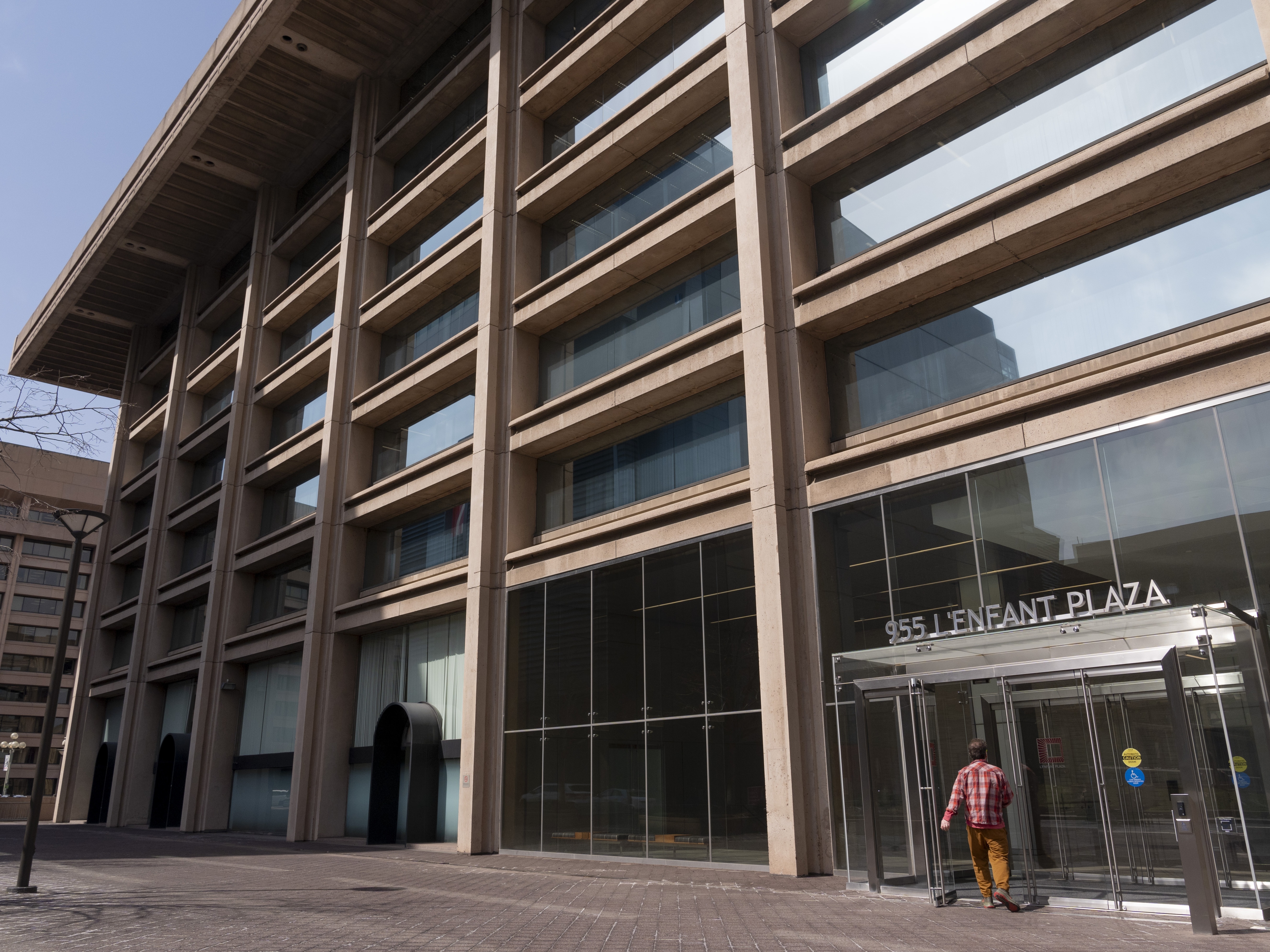 caption: On Tuesday, a federal judge issued a preliminary injunction on President Trump's attempt to dismantle the Institute of Museum and Library Services. Above, the building that houses the offices of the IMLS in Washington, D.C.
