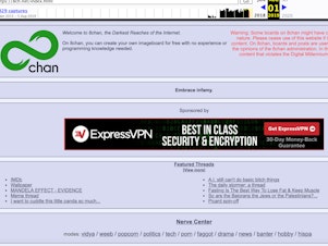 caption: An archived screenshot of 8chan, an online message board that shooters have used to post messages before their attacks, describes itself as "the darkest reaches of the Internet."
