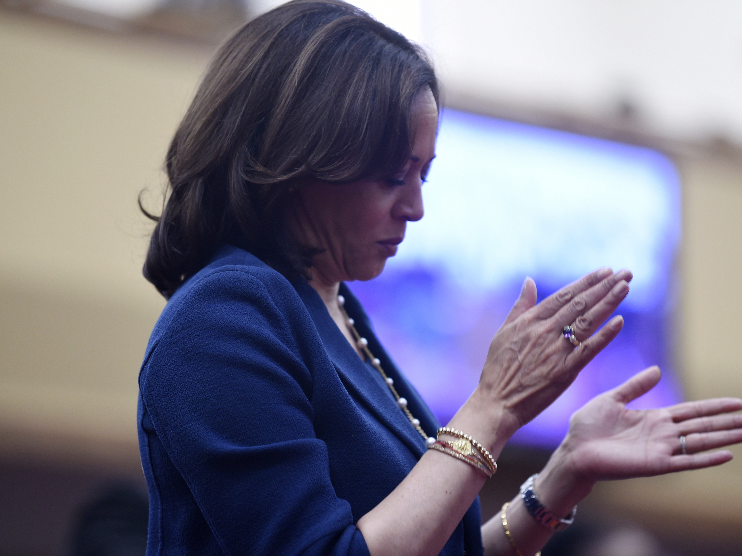 caption:  Evangelicals for Harris is making the case that Kamala Harris lives up to the biblical values of love and compassion far better than Donald Trump.