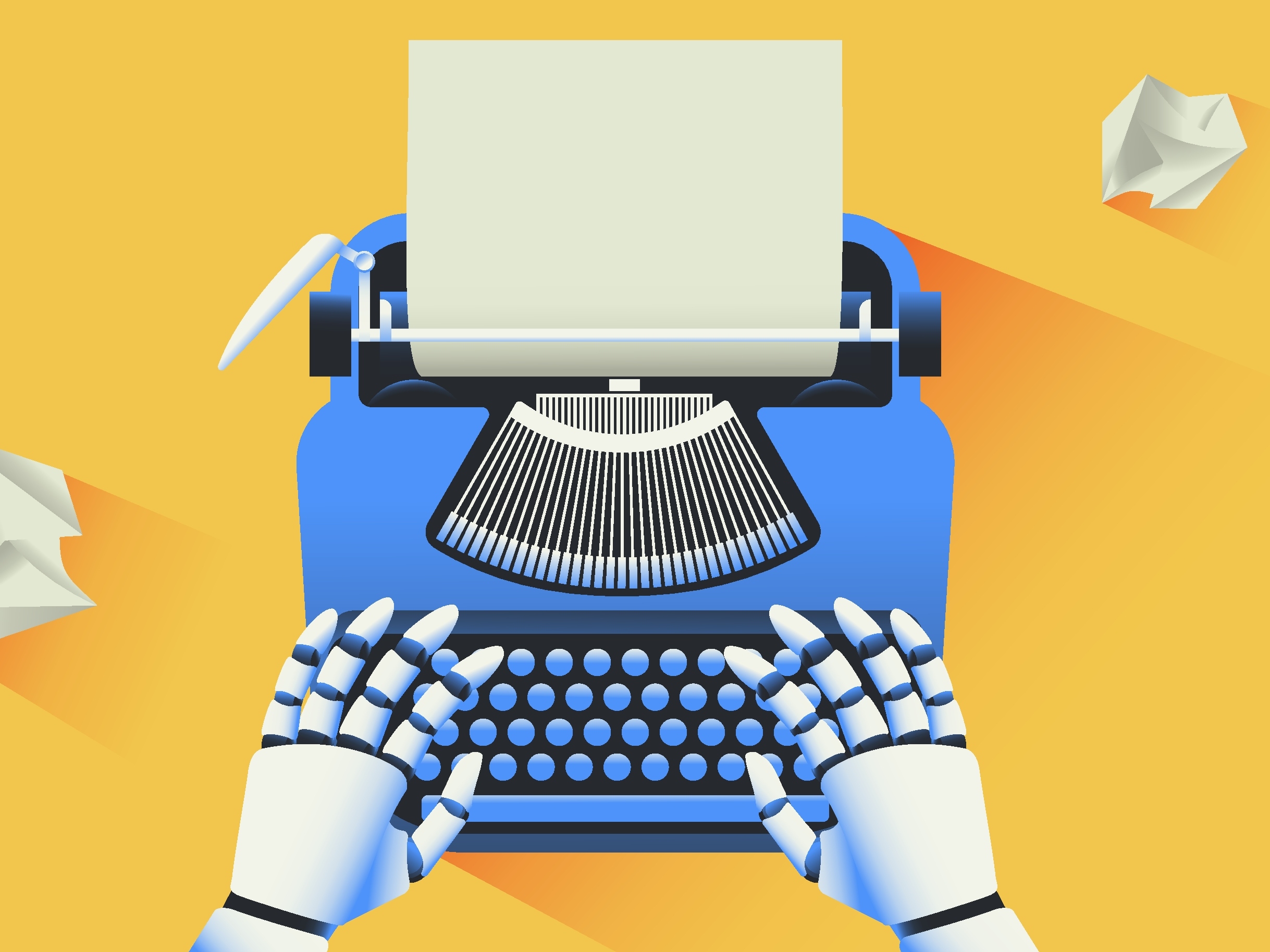 caption: Researchers found that AI could increase the creativity of individual writers, but it also led to many similar stories.