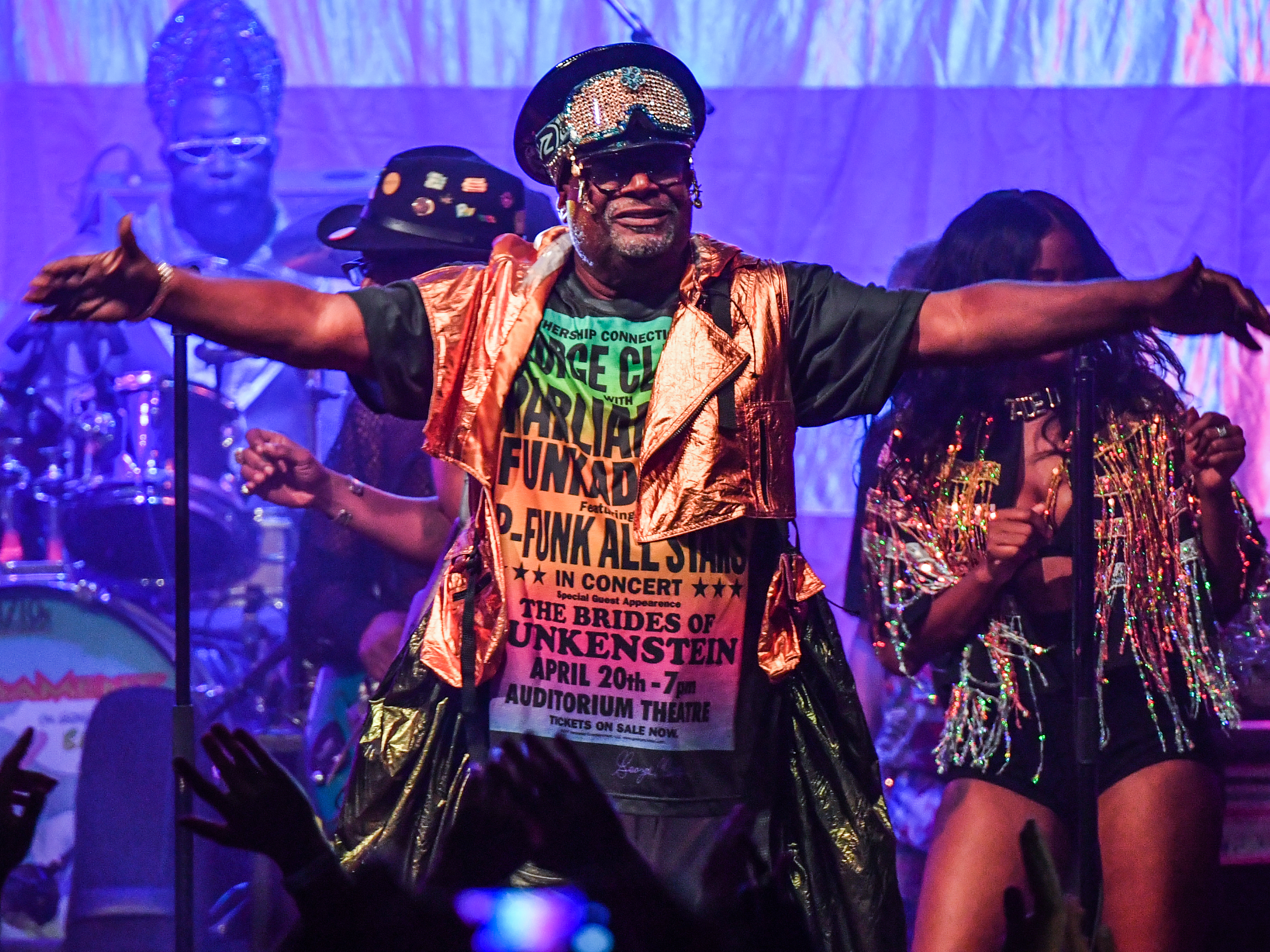 caption: With his band Parliament Funkadelic, George Clinton paved the way for generations of free-spirited musicians who came after him.