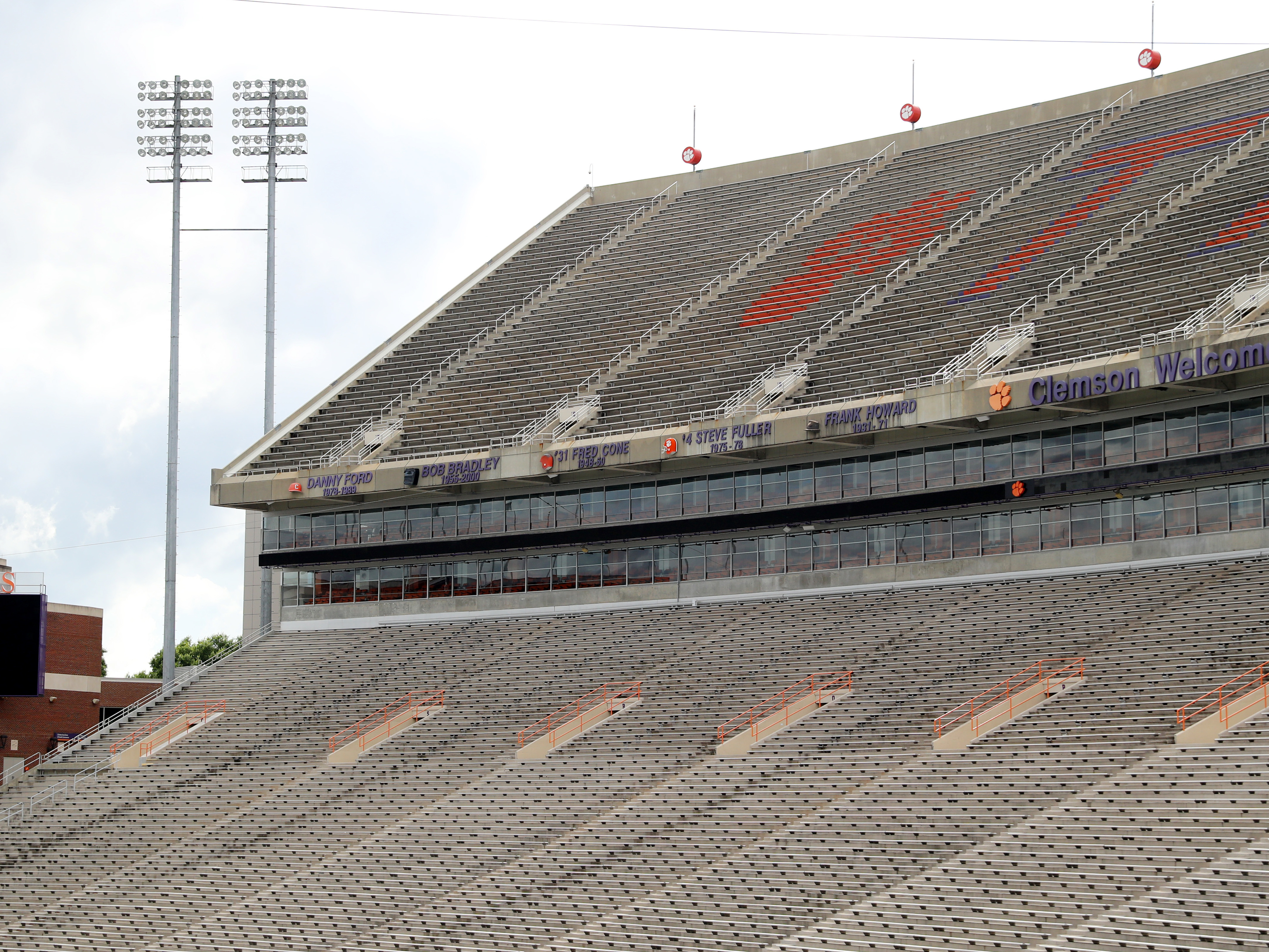 caption: The extent to which college sports will return this year is an open question. "If there is to be college sports in the fall, we need to get a much better handle on the pandemic," warns the NCAA's president.