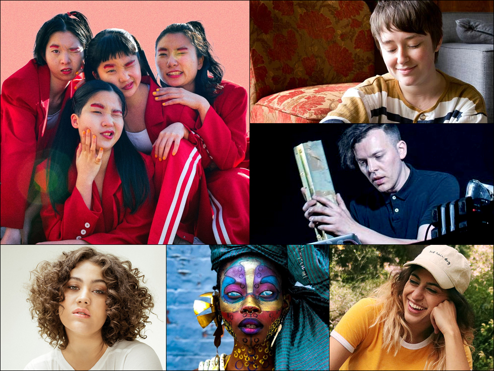 caption: Clockwise from upper left: CHAI, Boy Scouts, Moritz Simon Geist, Blushh, Jojo Abot, Odette