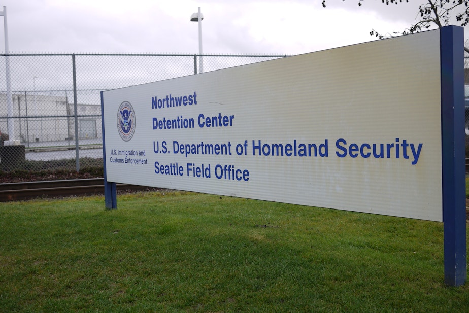 caption: Northwest Detention Center in Tacoma