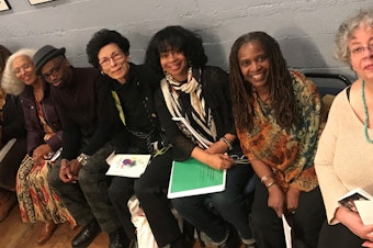 caption: Seattle's African-American Writers' Alliance members at The Elliott Bay Book Company