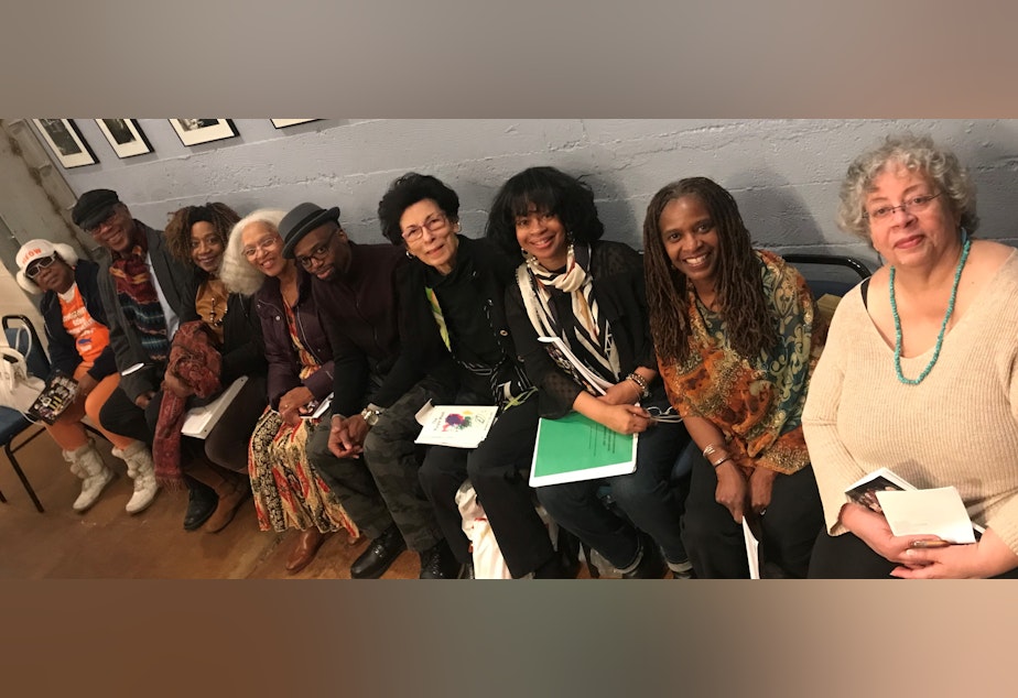 caption: Seattle's African-American Writers' Alliance members at The Elliott Bay Book Company