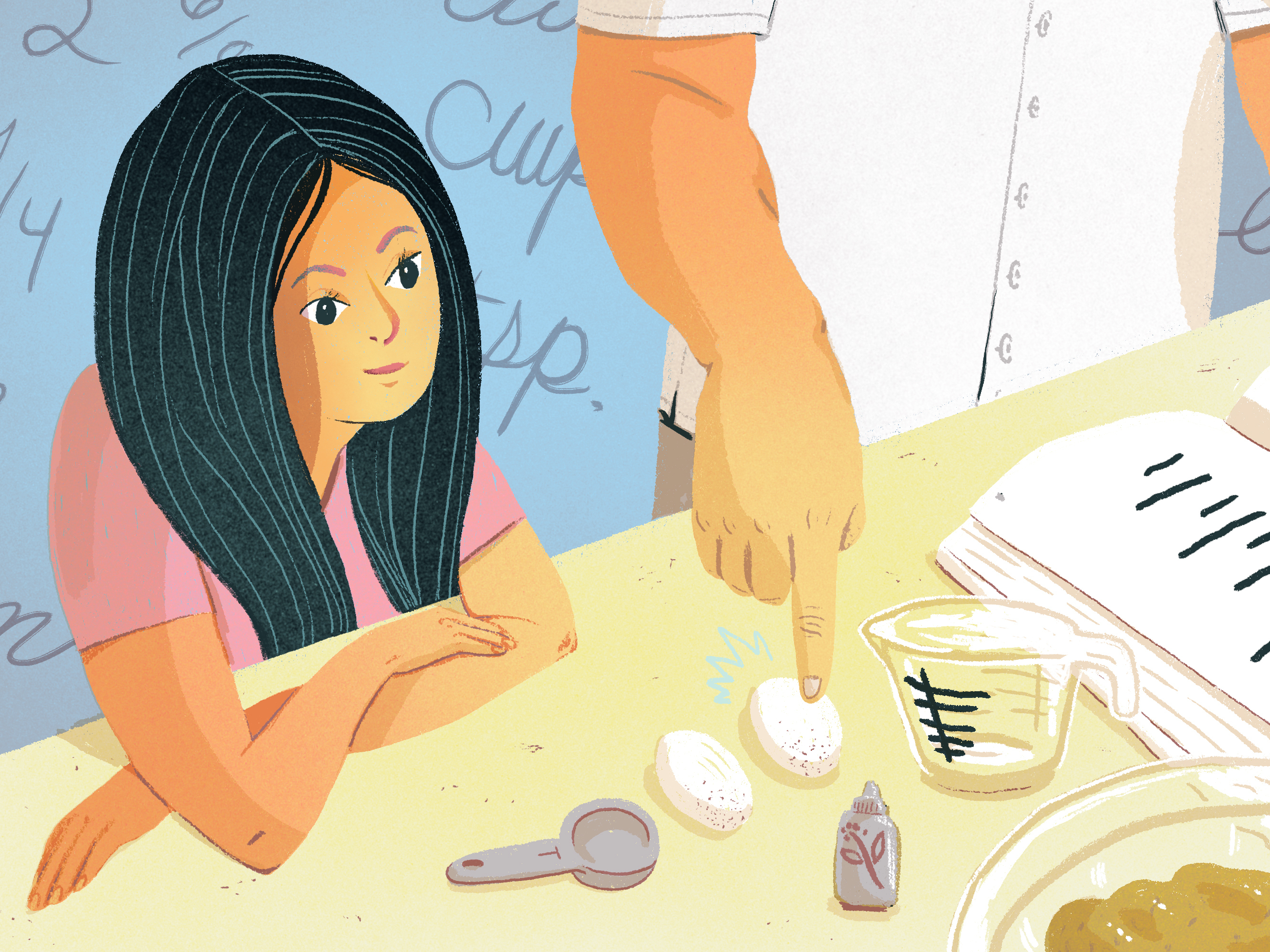 caption: Teaching kids math doesn't need to involve a textbook.