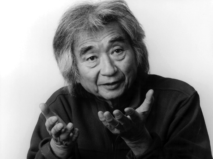 caption: Seiji Ozawa led the Boston Symphony orchestra for nearly 30 years.