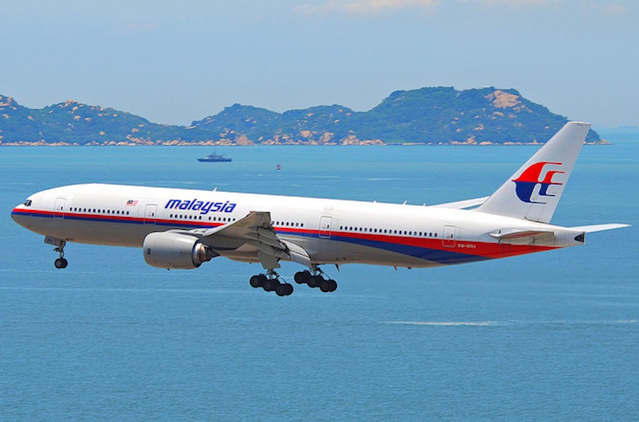 caption: Malaysia Airlines Boeing 777-200ER.