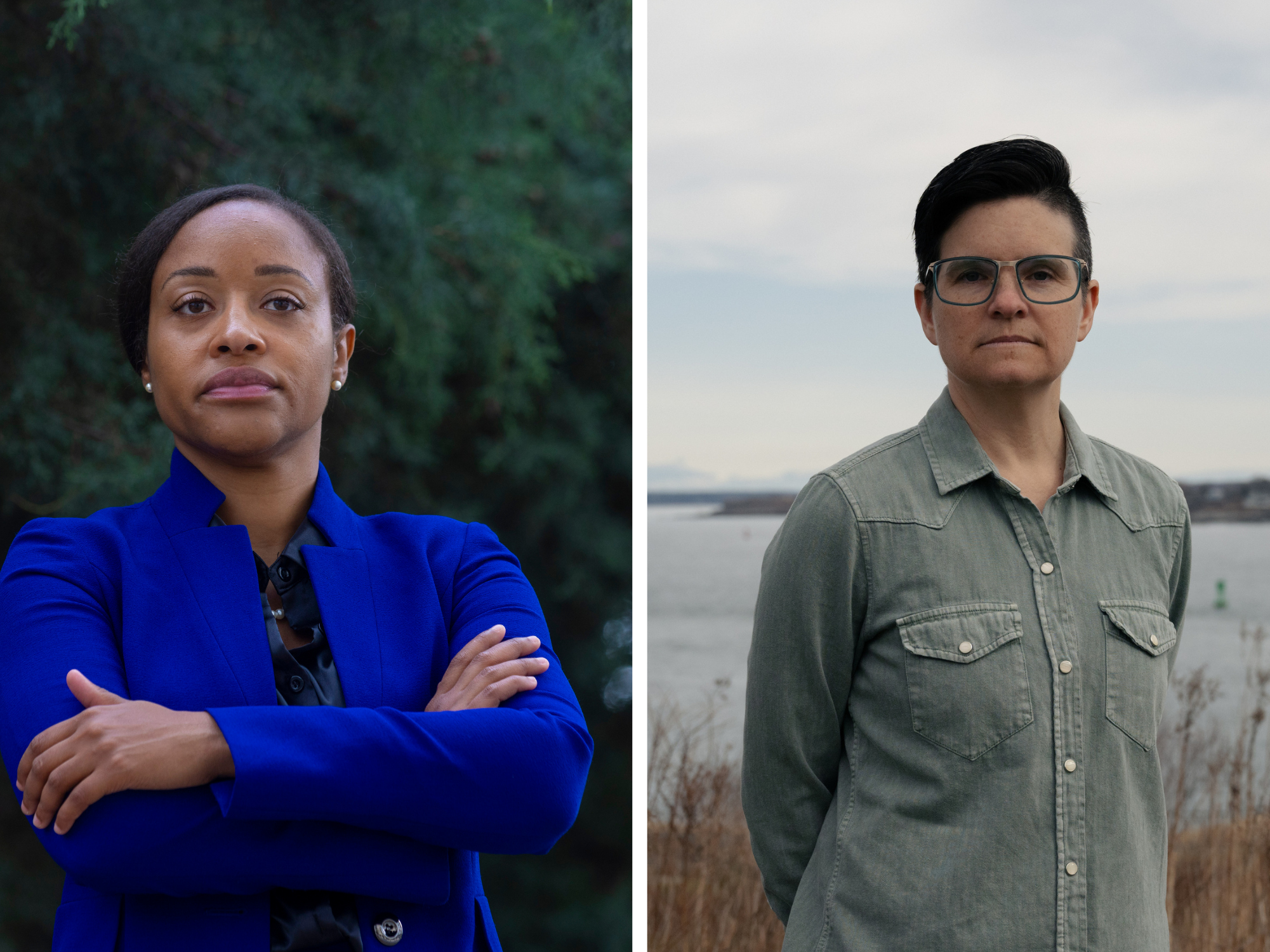 caption: Sherrell Pyatt (left) and Mahri Stainnak were removed from their federal government positions soon after President Trump signed two executive orders ending diversity, equity, inclusion and accessibility (DEIA) efforts in the federal government. That's despite the fact that they were not working in DEIA offices at the time of their dismissals.