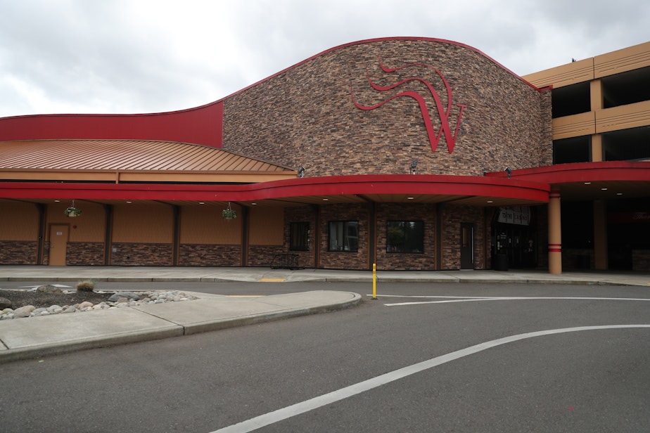 caption: The Nisqually Red Wind Casino is shown on Wednesday, May 18, 2022, near Olympia. The Nisqually Tribe operates this casino. 