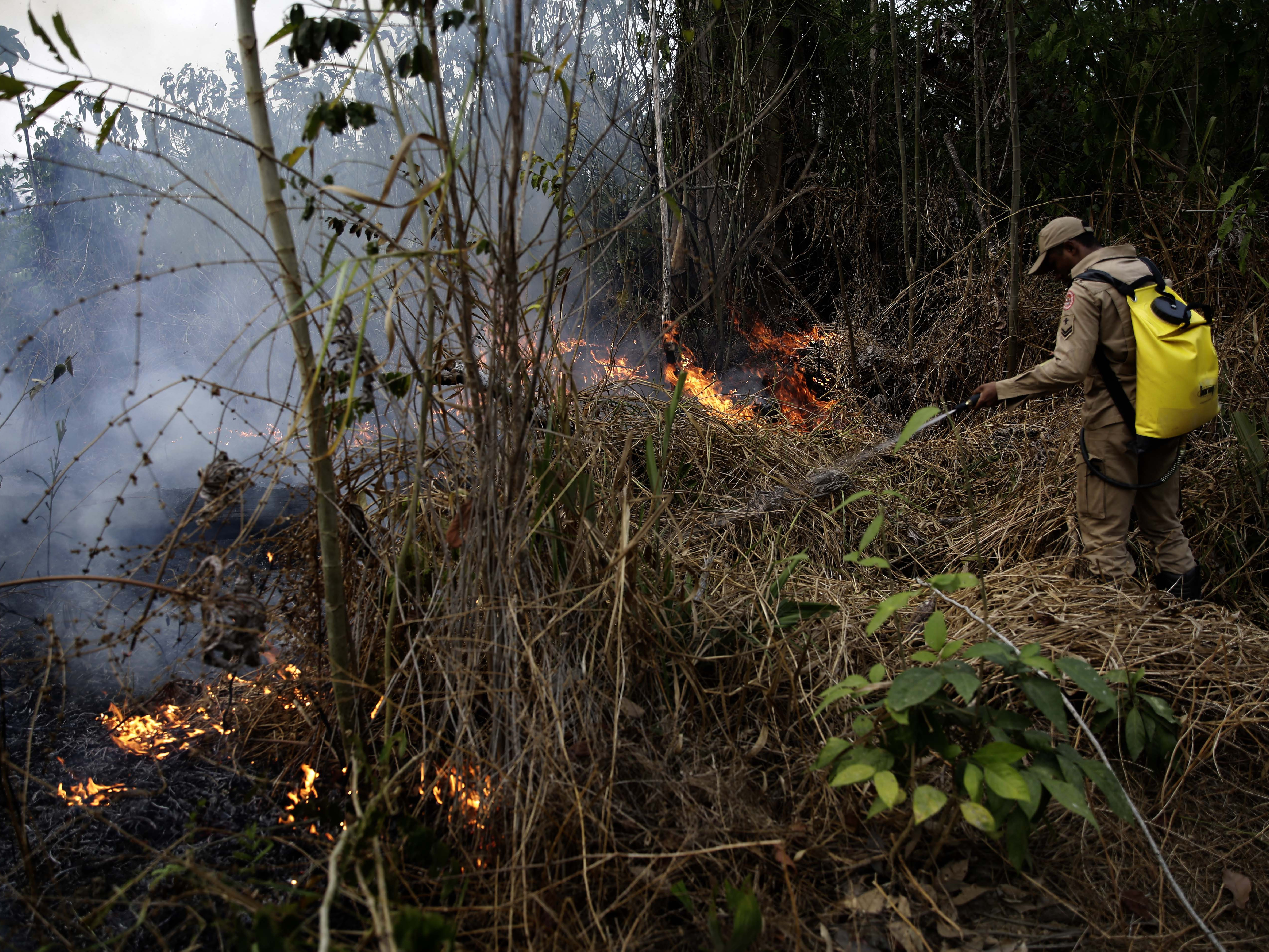caption: After the G-7 nations pledged millions of dollars to help Amazon countries fight wildfires, Brazilian President Jair Bolsonaro said he's not interested unless he gets an apology.