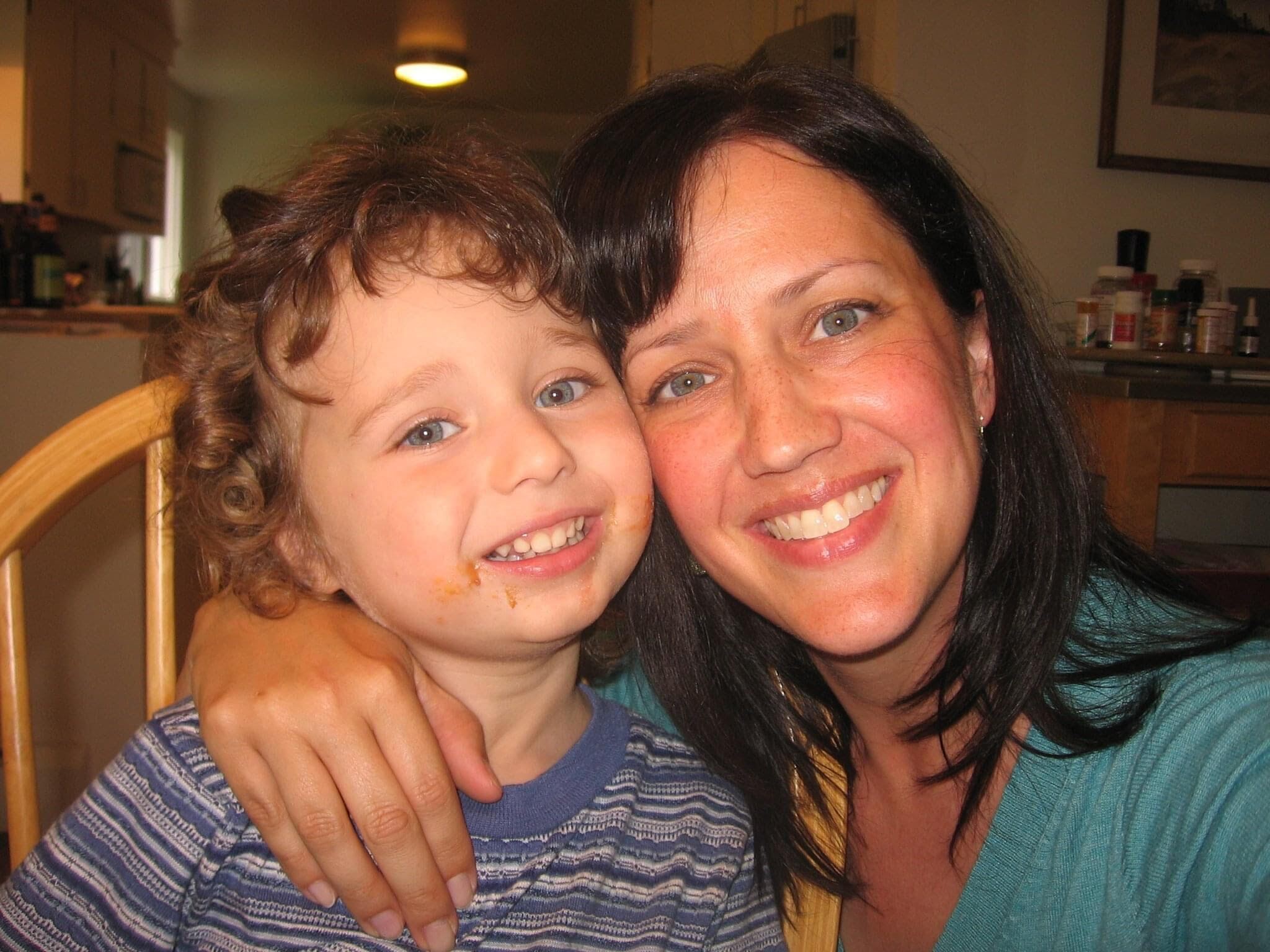 caption: Vivian Curren and her son, Benjamin, in 2010.