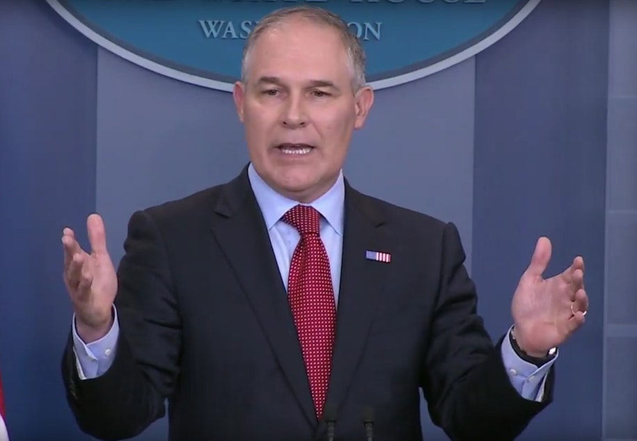 caption: Environmental Protection Agency Administrator Scott Pruitt