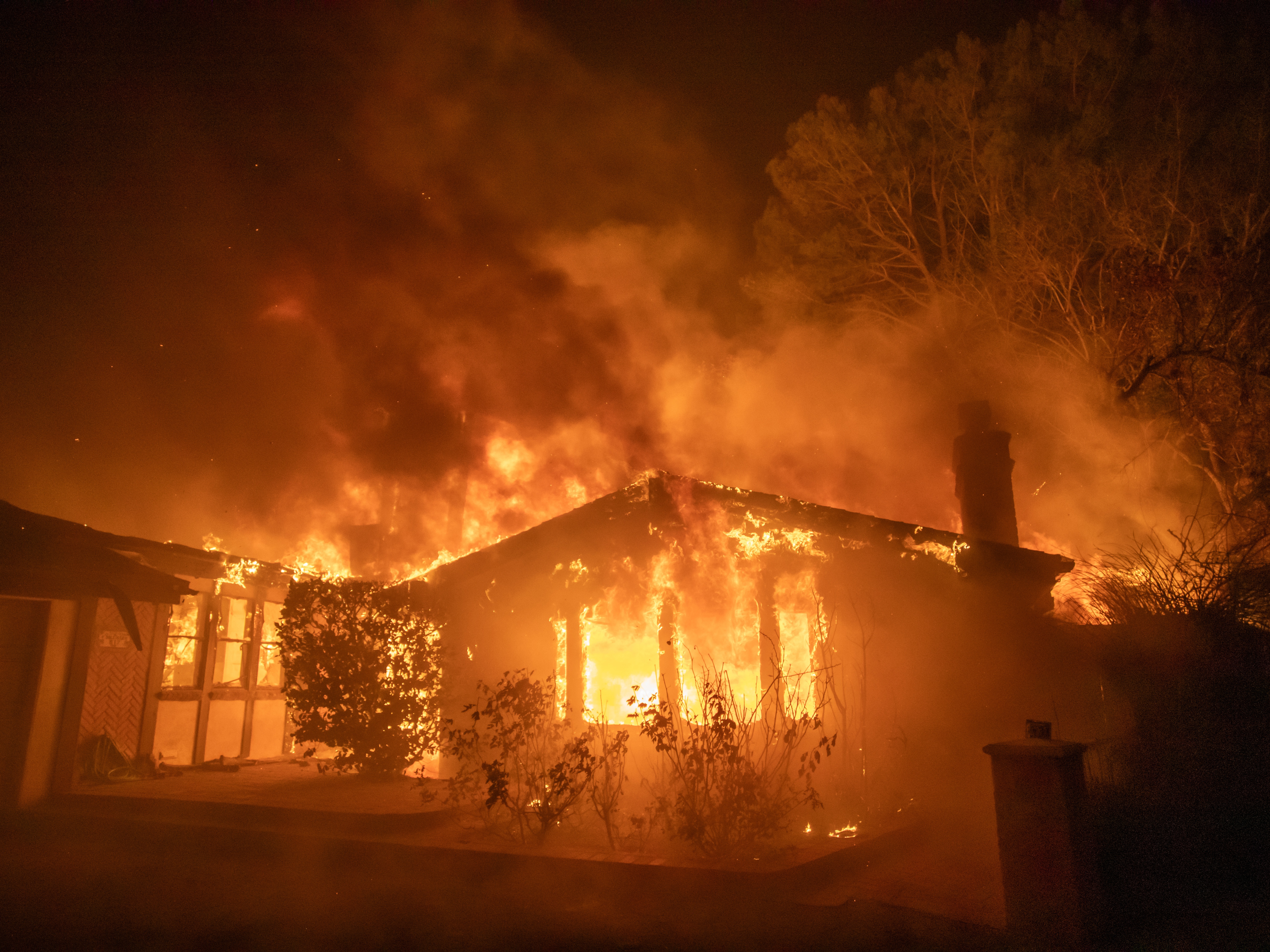 caption: After the heavy toll of the Los Angeles fires, California regulators are moving ahead with rules to limit or clear vegetation within five feet of homes, a zone where flammable materials pose a risk to houses.