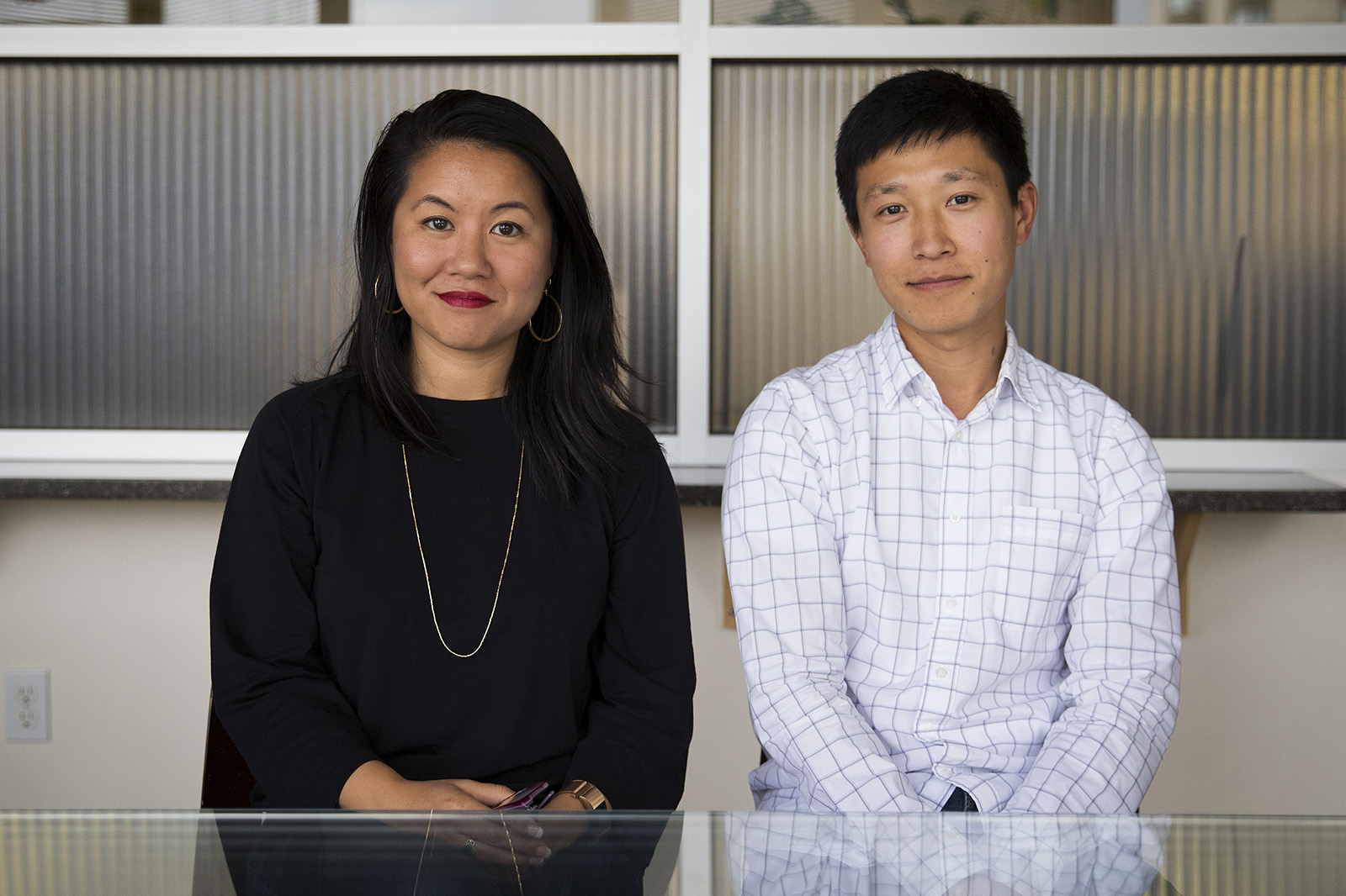 caption: Thanh Tan and James Hong