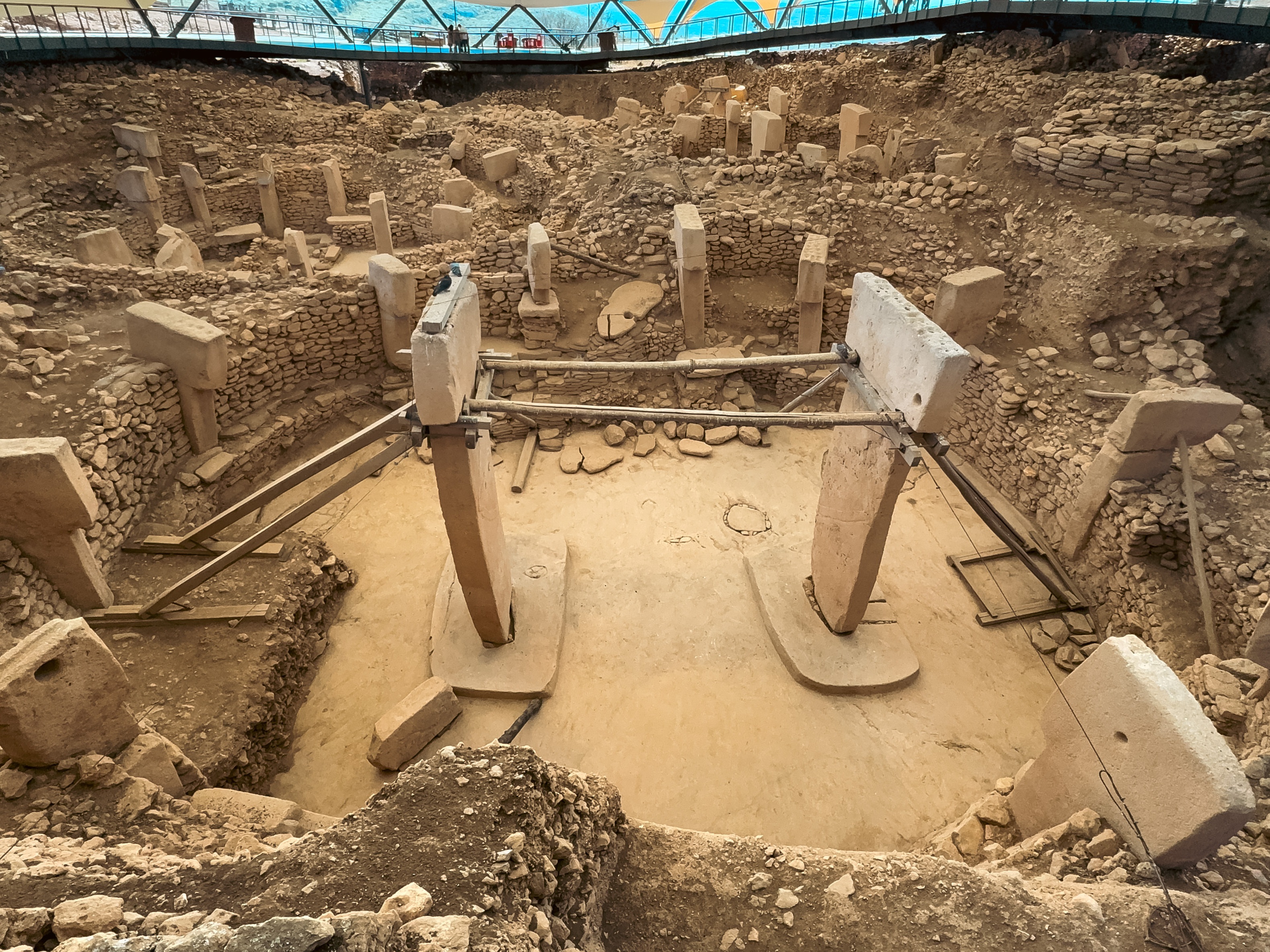 caption: A view of the ancient site of Gobekli Tepe, known as the world's oldest temple, in Sanliurfa, Turkey, on Feb. 17.