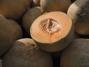 caption: The FDA and the CDC are warning consumers not to eat certain whole and cut cantaloupes and pre-cut fruit products linked to a salmonella outbreak.