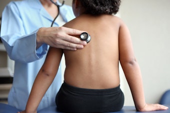 caption: The number of children in the United States without health insurance jumped to 3.9 million in 2017 from about 3.6 million the year before, according to census data.