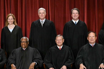 caption: The conservative justices of the U.S. Supreme Court