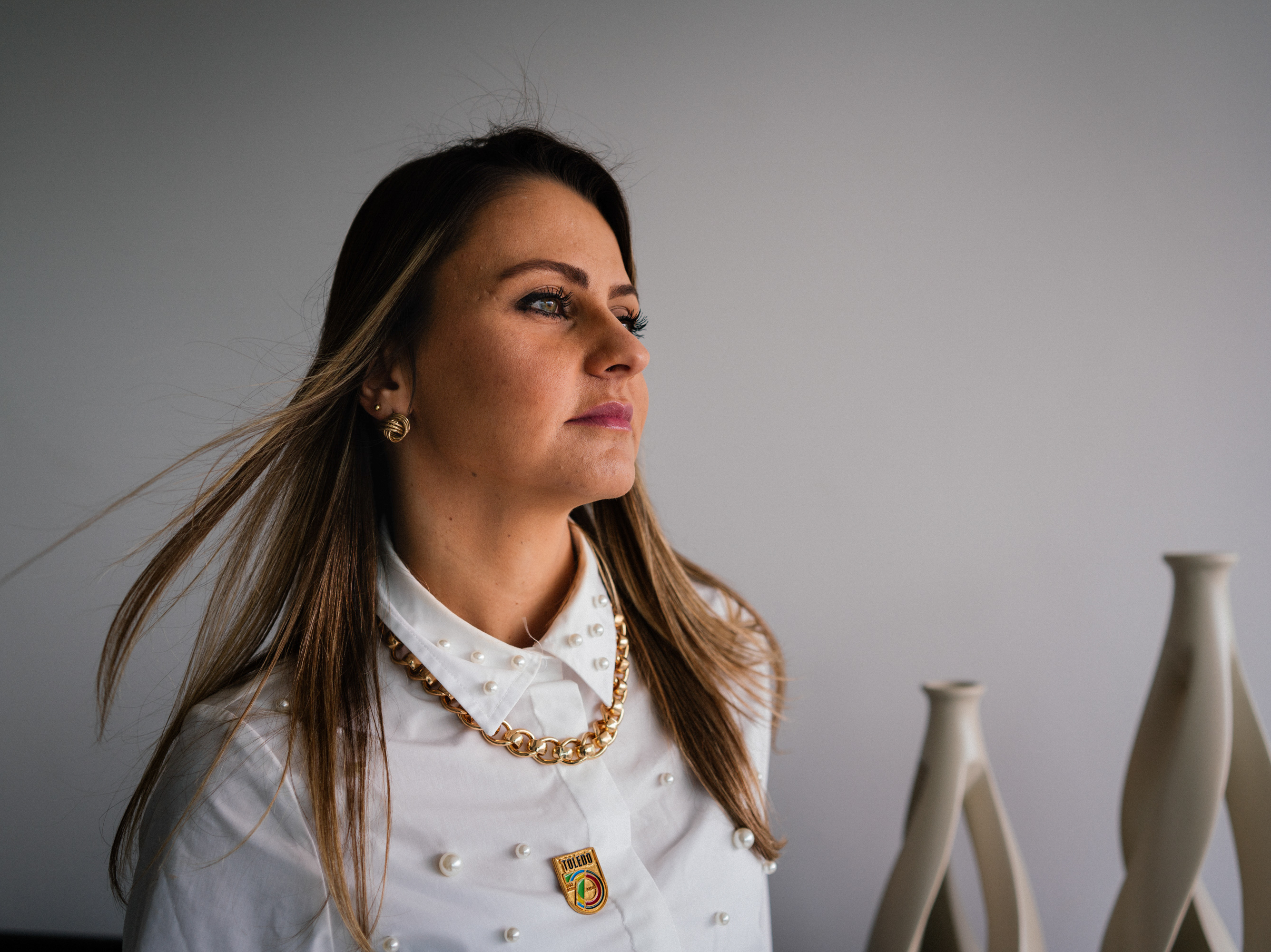 caption: Dr. Gabriela Kucharski is the secretary of health for Toledo, a city in southwestern Brazil. Amid the worst of the pandemic, she convinced Pfizer to choose Toledo for an experiment that would provide free COVID vaccines for every resident.