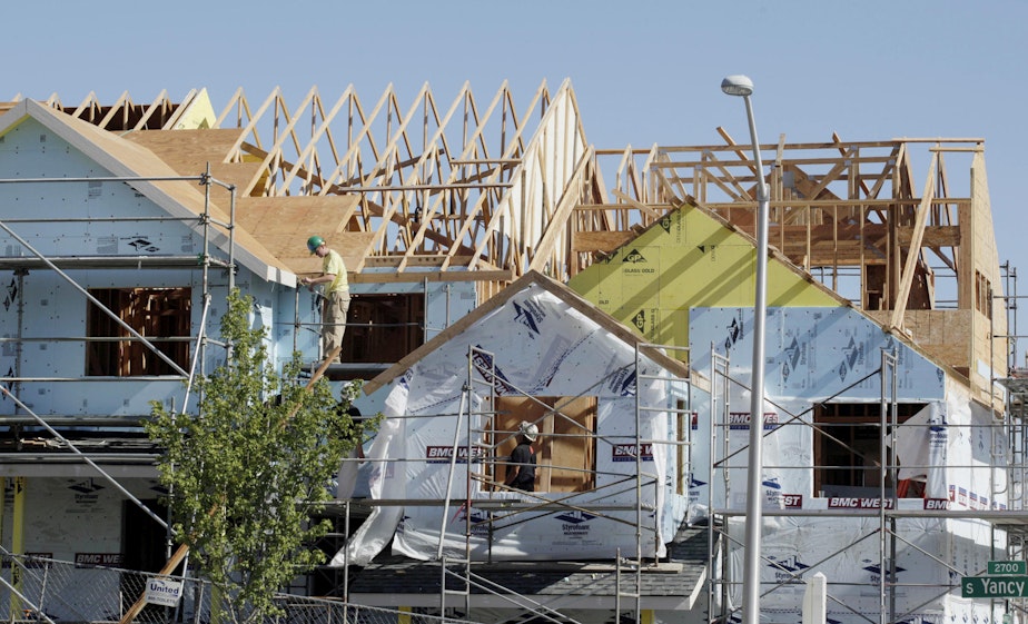 caption: File photo. Seattle's rental housing market shows more availability than other areas of Washington, like Kittitas and Yakima counties, where new construction hasn't kept up with demand.CREDIT: TED S. WARREN/AP