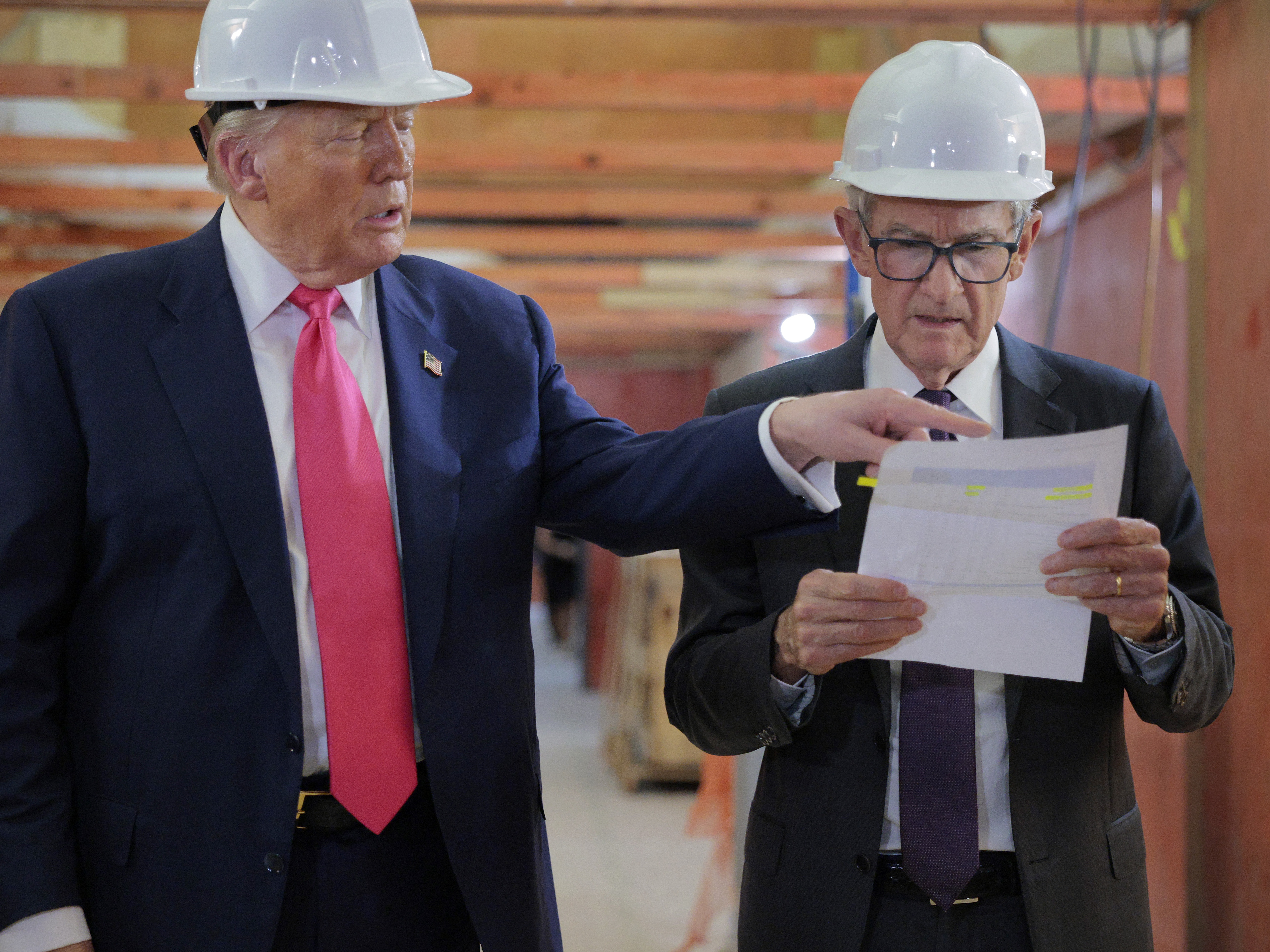 caption: President Trump has been critical of cost overruns at the Federal Reserve's headquarters renovation. But Fed chairman Jerome Powell says a Justice Department probe of the project is really aimed at influencing the central bank's decisions on interest rates.