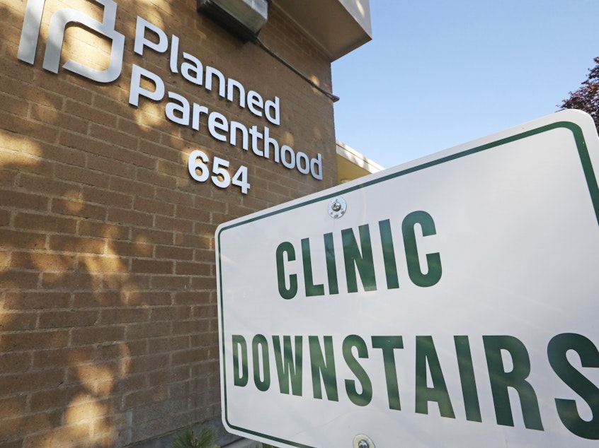 caption: A Planned Parenthood of Utah facility in Salt Lake City. The Biden administration is moving to reverse a Trump-era family planning policy that critics describe as a domestic "gag rule" for reproductive healthcare providers.