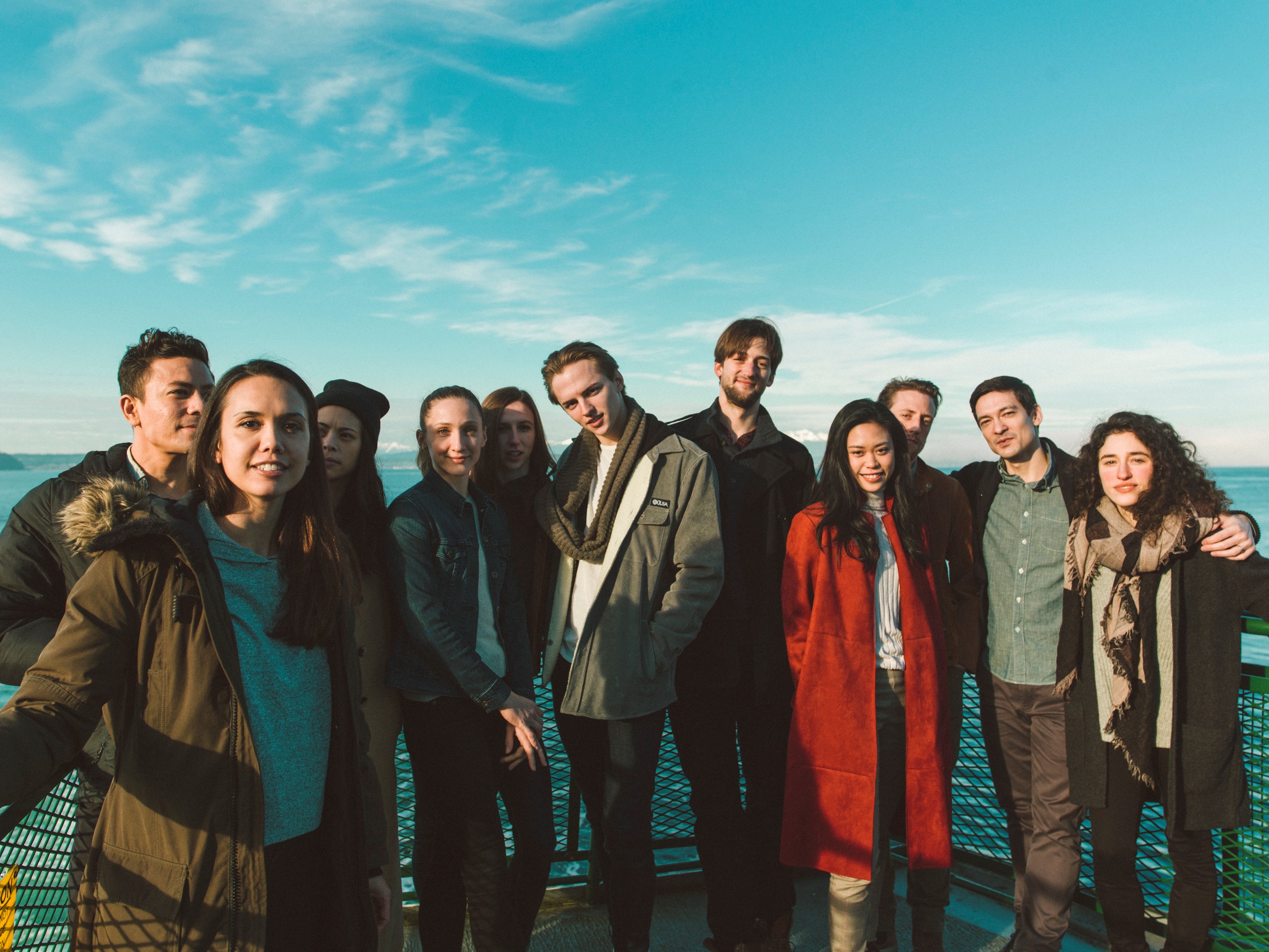 caption: Seattle Dance Collective company members head to Vashon Island