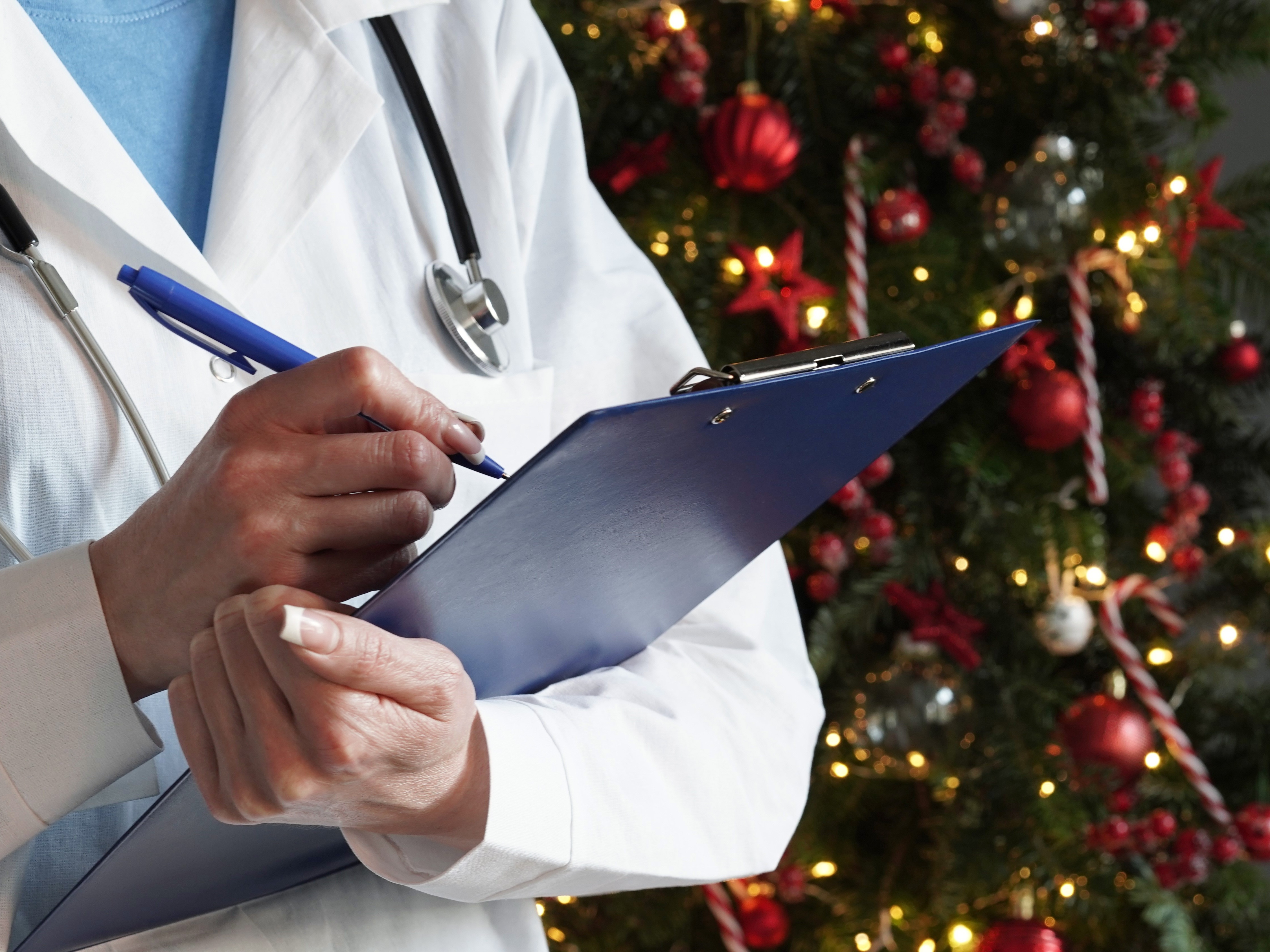 caption: Holiday medicine