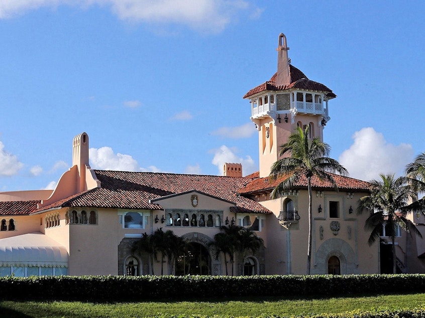 caption: Former President Donald Trump's Mar-a-Lago resort in Palm Beach, Fla.