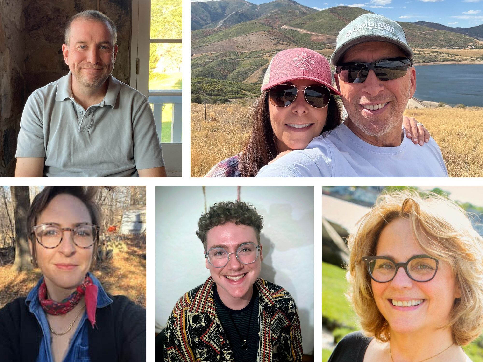 caption: Health insurance costs for those on ACA plans are skyrocketing in 2026, unless Congress steps in. The increases are breaking family's budget and forcing them to make tough choices. Clockwise from left: Chris O'Donnell, Robert Bixon and his wife, Genna Boatright, Ezra McKay, and Kristine Weidner.