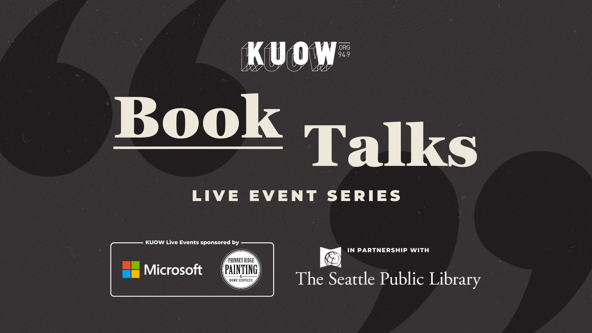 Cozy reader winter: Join KUOW Book Club, Seattle Public Library for live author talks